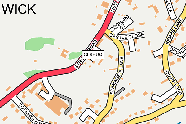 GL6 6UQ map - OS OpenMap – Local (Ordnance Survey)