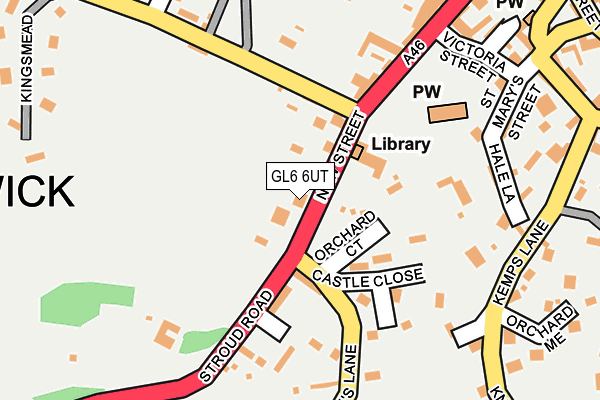 GL6 6UT map - OS OpenMap – Local (Ordnance Survey)