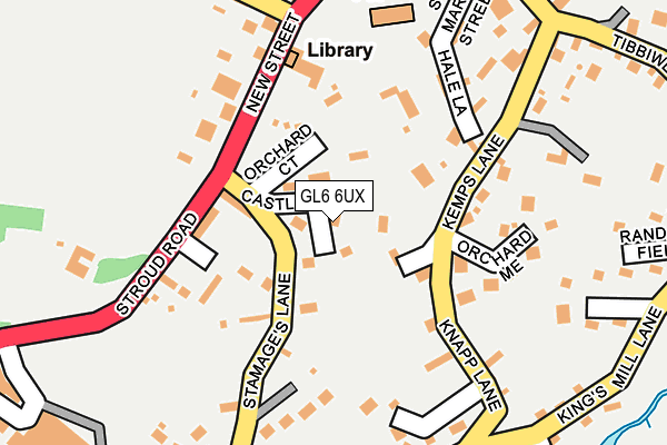 GL6 6UX map - OS OpenMap – Local (Ordnance Survey)