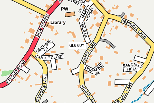 GL6 6UY map - OS OpenMap – Local (Ordnance Survey)