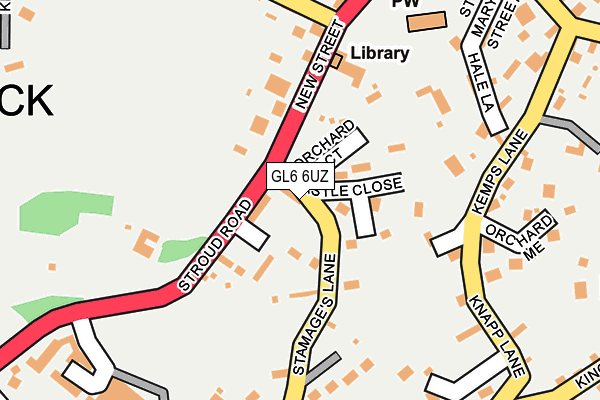 GL6 6UZ map - OS OpenMap – Local (Ordnance Survey)