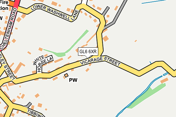 GL6 6XR map - OS OpenMap – Local (Ordnance Survey)