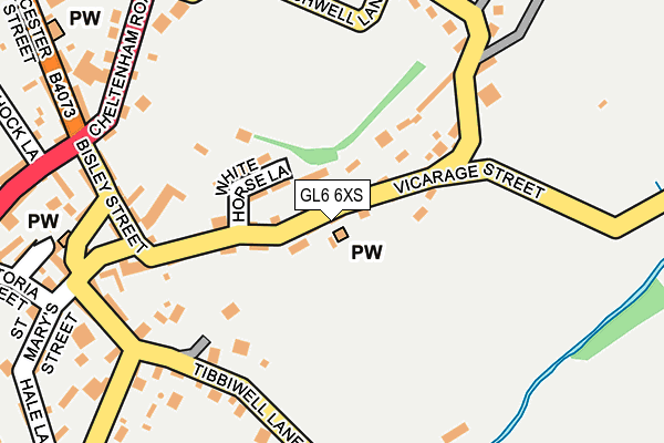 GL6 6XS map - OS OpenMap – Local (Ordnance Survey)