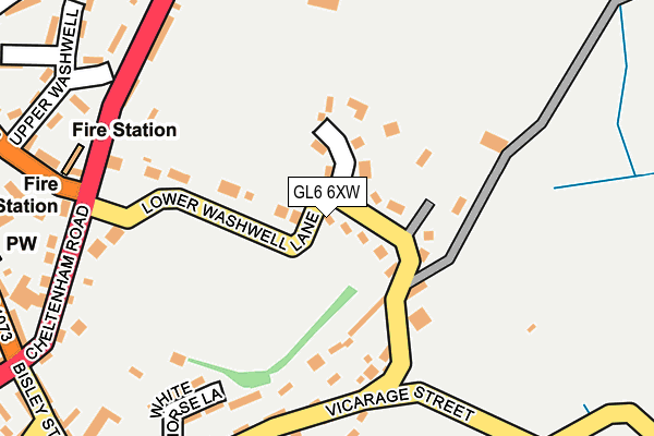 GL6 6XW map - OS OpenMap – Local (Ordnance Survey)
