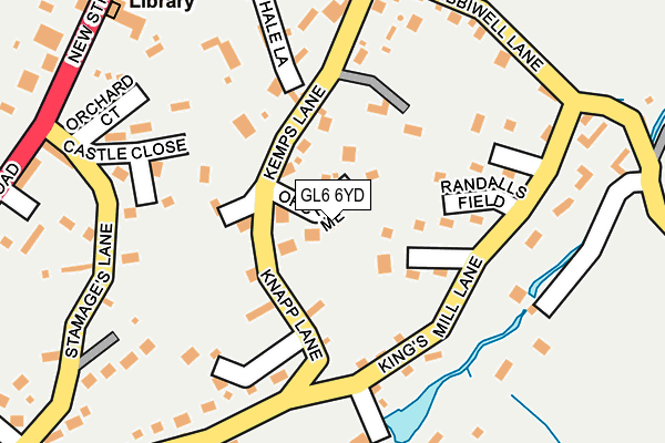 GL6 6YD map - OS OpenMap – Local (Ordnance Survey)