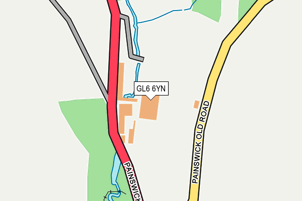 GL6 6YN map - OS OpenMap – Local (Ordnance Survey)