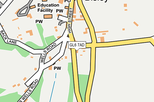 GL6 7AD map - OS OpenMap – Local (Ordnance Survey)