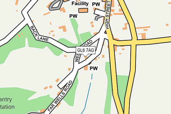 GL6 7AG map - OS OpenMap – Local (Ordnance Survey)