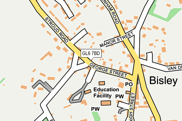 GL6 7BD map - OS OpenMap – Local (Ordnance Survey)