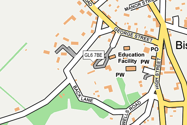 GL6 7BE map - OS OpenMap – Local (Ordnance Survey)