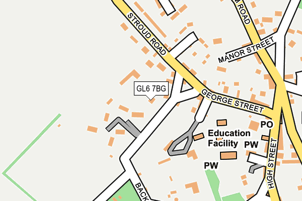 GL6 7BG map - OS OpenMap – Local (Ordnance Survey)