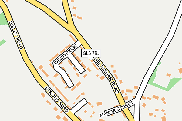 Map of THE BEAR INN BISLEY(2023) LTD at local scale