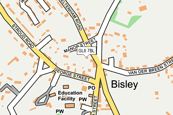 GL6 7BL map - OS OpenMap – Local (Ordnance Survey)