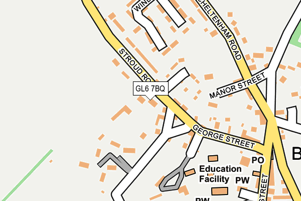 GL6 7BQ map - OS OpenMap – Local (Ordnance Survey)