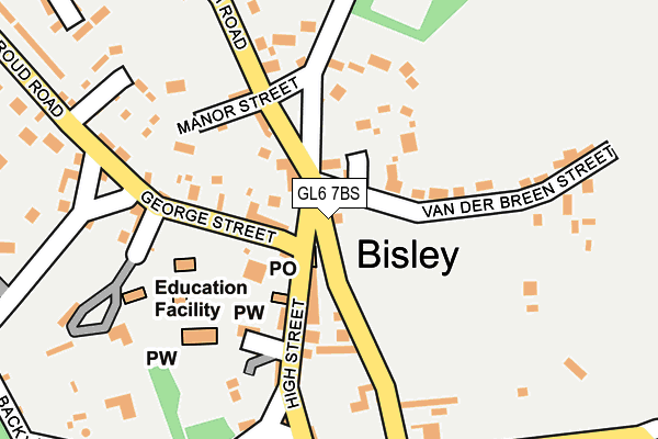 GL6 7BS map - OS OpenMap – Local (Ordnance Survey)