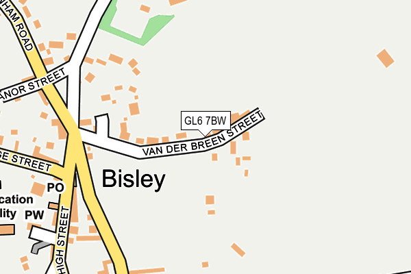 GL6 7BW map - OS OpenMap – Local (Ordnance Survey)