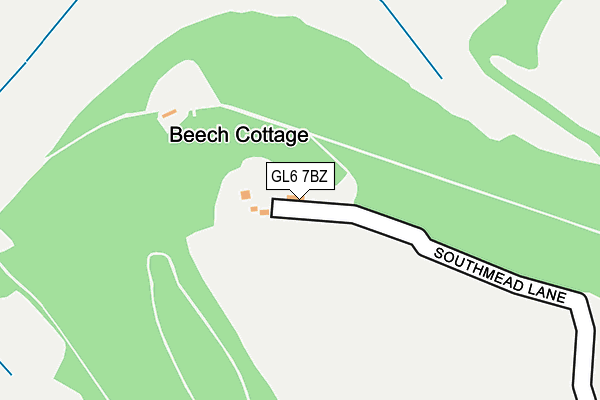GL6 7BZ map - OS OpenMap – Local (Ordnance Survey)