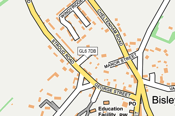 GL6 7DB map - OS OpenMap – Local (Ordnance Survey)
