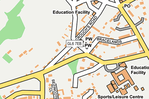 GL6 7EB map - OS OpenMap – Local (Ordnance Survey)