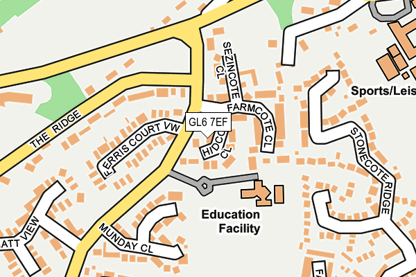 GL6 7EF map - OS OpenMap – Local (Ordnance Survey)