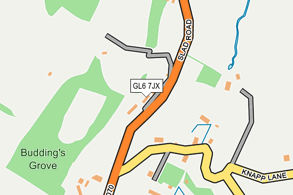 GL6 7JX map - OS OpenMap – Local (Ordnance Survey)