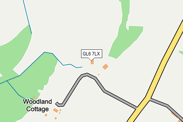 GL6 7LX map - OS OpenMap – Local (Ordnance Survey)