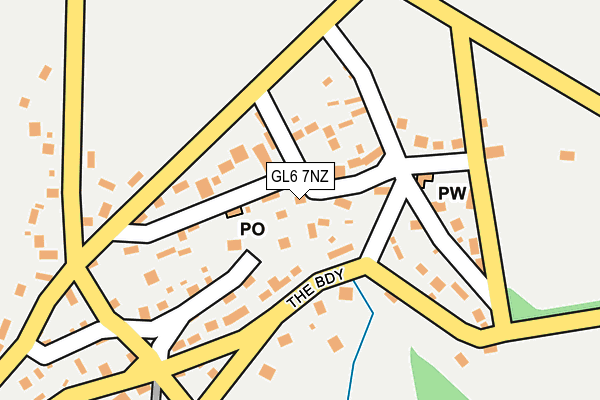 GL6 7NZ map - OS OpenMap – Local (Ordnance Survey)