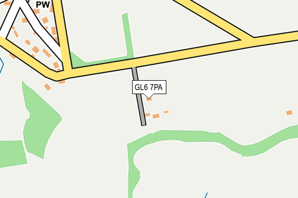 GL6 7PA map - OS OpenMap – Local (Ordnance Survey)