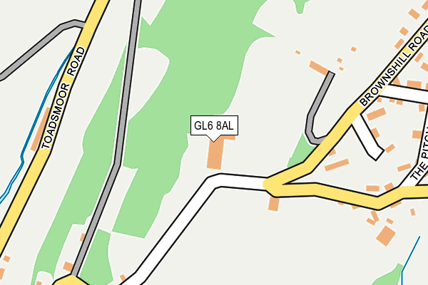 GL6 8AL map - OS OpenMap – Local (Ordnance Survey)