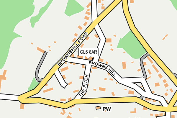 GL6 8AR map - OS OpenMap – Local (Ordnance Survey)