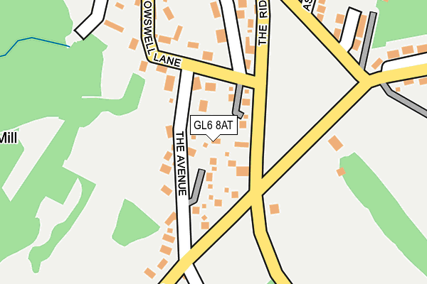 GL6 8AT map - OS OpenMap – Local (Ordnance Survey)