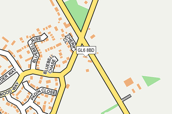 GL6 8BD map - OS OpenMap – Local (Ordnance Survey)
