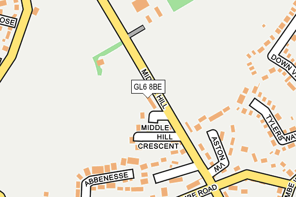 GL6 8BE map - OS OpenMap – Local (Ordnance Survey)