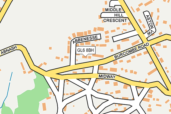 GL6 8BH map - OS OpenMap – Local (Ordnance Survey)