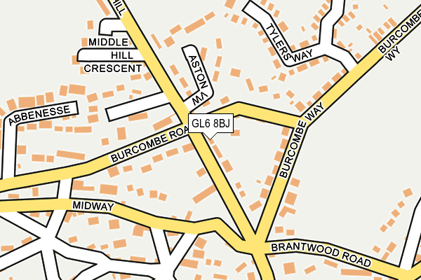 GL6 8BJ map - OS OpenMap – Local (Ordnance Survey)