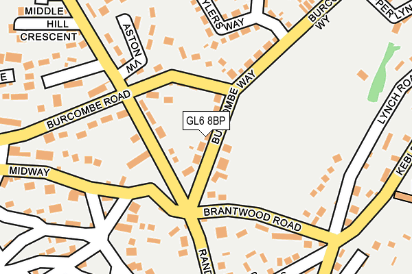 GL6 8BP map - OS OpenMap – Local (Ordnance Survey)