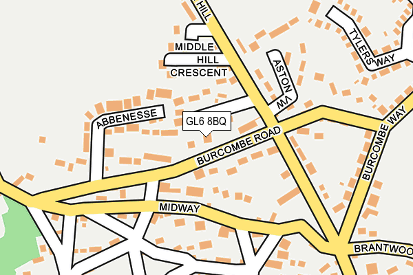 GL6 8BQ map - OS OpenMap – Local (Ordnance Survey)
