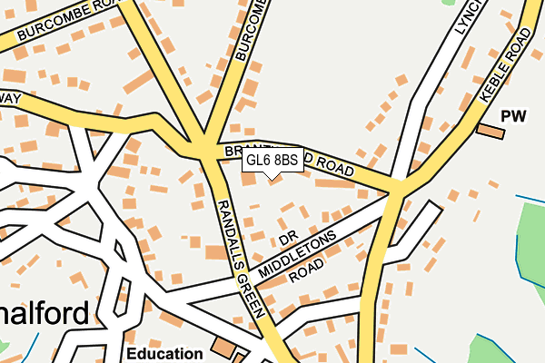 GL6 8BS map - OS OpenMap – Local (Ordnance Survey)