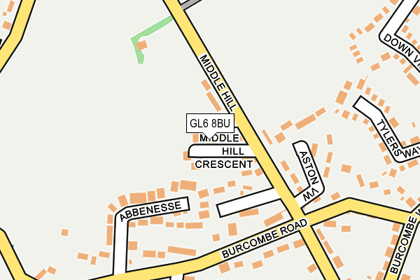 GL6 8BU map - OS OpenMap – Local (Ordnance Survey)