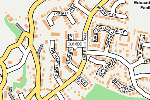 GL6 8DD map - OS OpenMap – Local (Ordnance Survey)