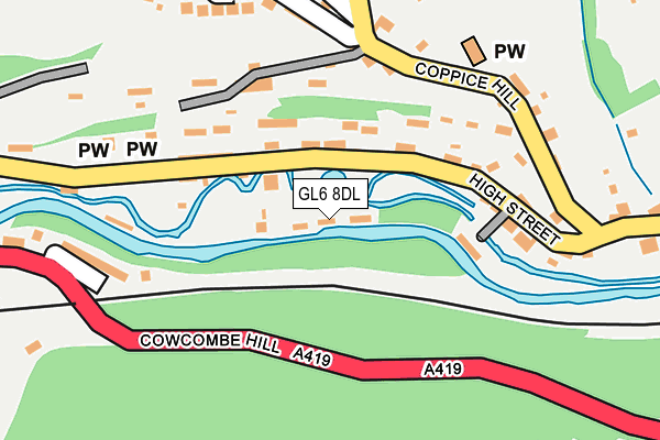 GL6 8DL map - OS OpenMap – Local (Ordnance Survey)