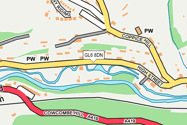 GL6 8DN map - OS OpenMap – Local (Ordnance Survey)