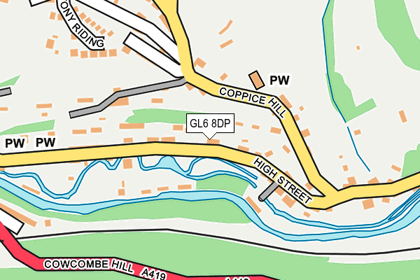 GL6 8DP map - OS OpenMap – Local (Ordnance Survey)