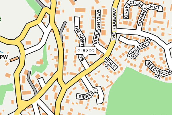 GL6 8DQ map - OS OpenMap – Local (Ordnance Survey)