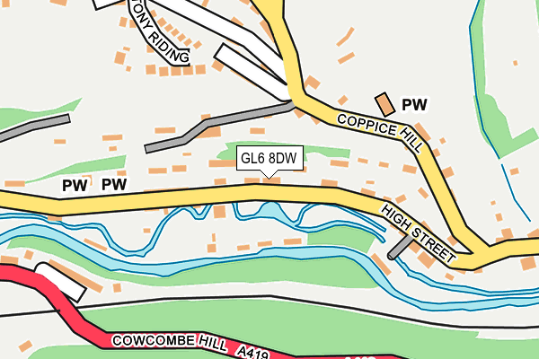 GL6 8DW map - OS OpenMap – Local (Ordnance Survey)