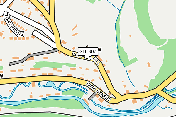 GL6 8DZ map - OS OpenMap – Local (Ordnance Survey)