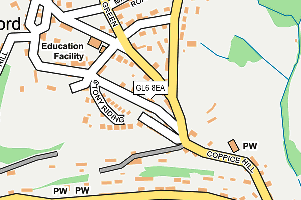 GL6 8EA map - OS OpenMap – Local (Ordnance Survey)