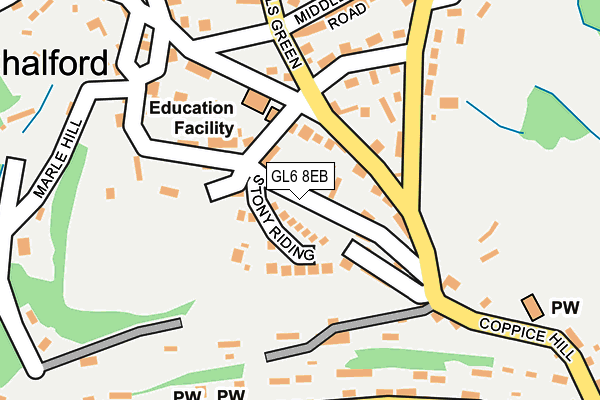 GL6 8EB map - OS OpenMap – Local (Ordnance Survey)