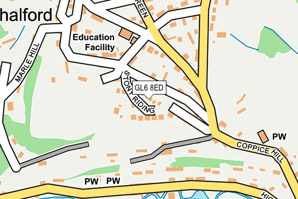 GL6 8ED map - OS OpenMap – Local (Ordnance Survey)