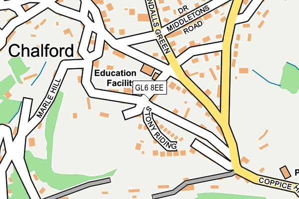 GL6 8EE map - OS OpenMap – Local (Ordnance Survey)